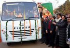 Kirron Kher flagged off the AYUSH mobile dispensary van