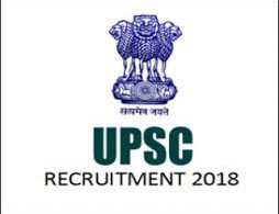 UPSC recruitment 2018