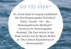 Homeopathic healing
