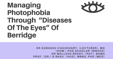 Managing Photophobia Through “Diseases Of The Eyes” Of Berridge