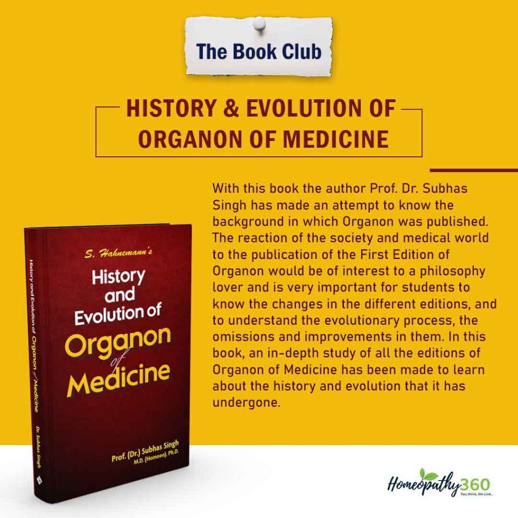 History and Evolution of Organon of Medicine