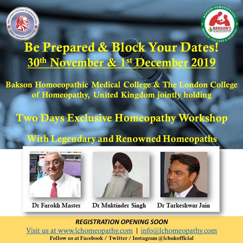 Two Days Exclusive Homeopathy Workshop