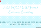 AIAPGET (MD Hom.) Entrance Coaching