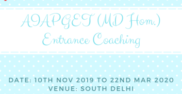 AIAPGET (MD Hom.) Entrance Coaching