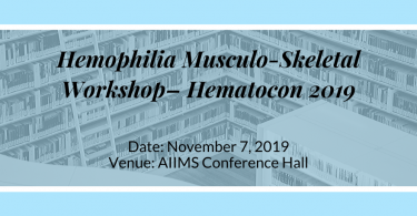 Hemophilia Musculo-Skeletal Workshop– Hematocon 2019