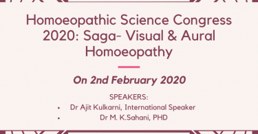 Homoeopathic Science Congress 2020: Saga- Visual & Aural Homoeopathy