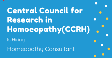Central Council for Research in Homoeopathy(CCRH)