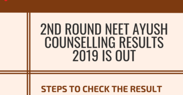 2ND ROUND NEET AYUSH COUNSELLING RESULTS 2019 IS OUT