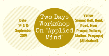 Two Days Workshop On "Applied Mind"