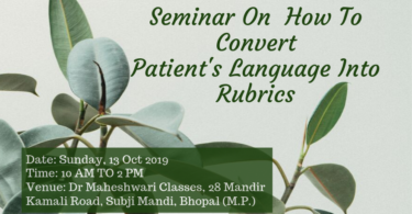 Seminar On How To Convert Patient's Language Into Rubrics