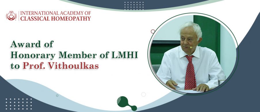 Professor George Vithoulkas was awarded with the title of Honorary Member of LMHI