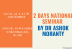 2 Days National Seminar By Dr Ashok Mohanty