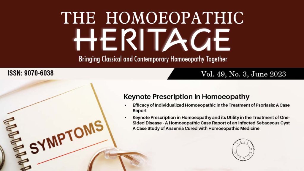 The Homoeopathic Heritage Issue June - 2023 (Find Here)