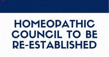 Homeopathic Council To Be Re-Established