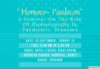 " Homoeo- Paedecon": A Seminar On The Role Of Homoeopathy In Paediatric Diseases