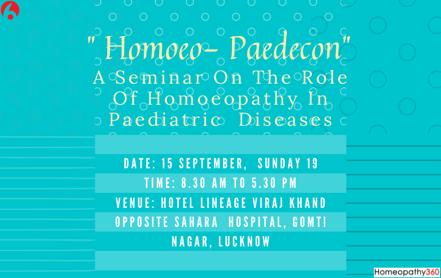 " Homoeo- Paedecon": A Seminar On The Role Of Homoeopathy In Paediatric Diseases