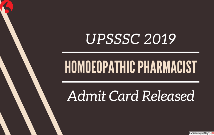 Homoeopathic Pharmacist Admit Card Released