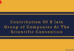 Contribution Of B Jain Group of Companies At The Scientific Convention