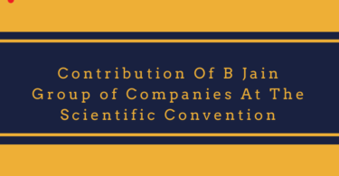 Contribution Of B Jain Group of Companies At The Scientific Convention
