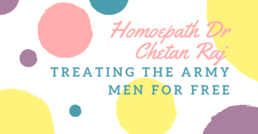 Homoepath Dr Chetan Raj Treating The Army Men For Free