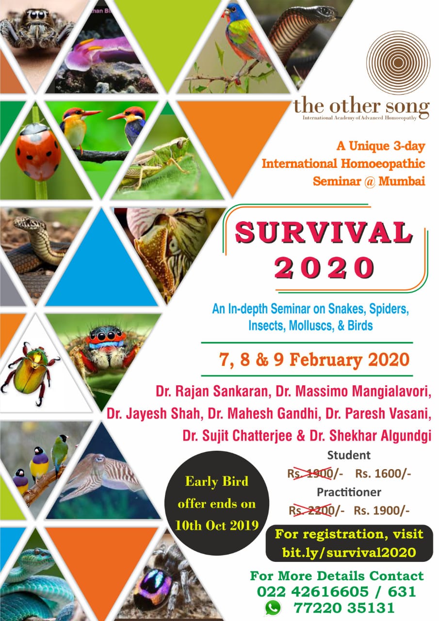 3 Day International Homeopathic Seminar- Survival 2020
