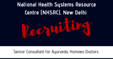 National Health Systems Resource Centre (NHSRC), New Delhi