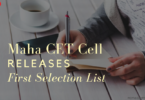 Maha CET Cell Releases First Selection List