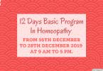 12 Days Basic Program In Homeopathy