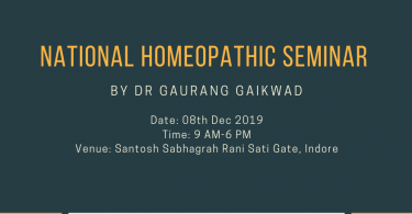 National Homeopathic Seminar By Dr Gaurang Gaikwad