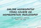 Online Homeopathy Video Course On Homeopathic Philosophy