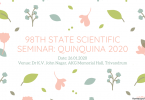 98th State Scientific Seminar: Quinquina 2020