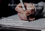 Registrations Open For The _Lippe Award 2020_