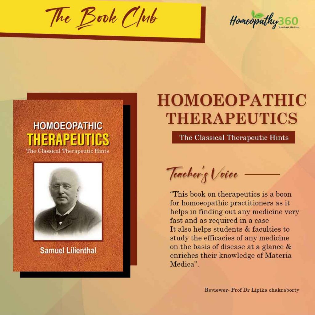 Homoeopathic Therapeutics 