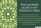 French Government Declares To Stop Homoeopathy Funding