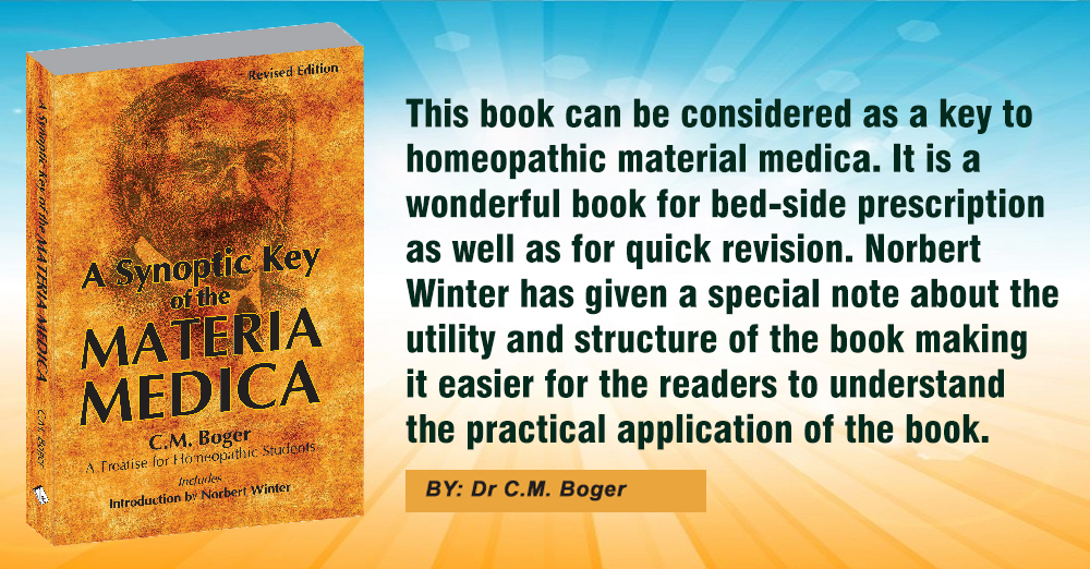 Homeopathic Book A Synoptic Key of The Materia Medica Cm Boger