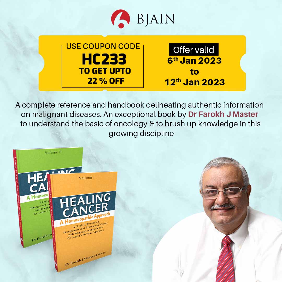 B Jain Books offers Upto on 22% discount on Dr Farokh's masterly work - Healing Cancer