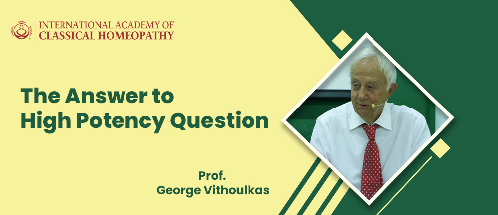 homeopathy, Professor George Vithoulkas