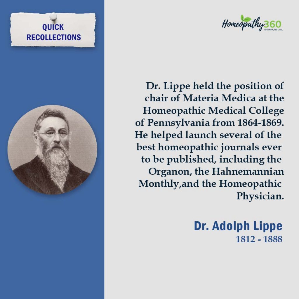 Adoph Lippe, M.D. Biography and Books